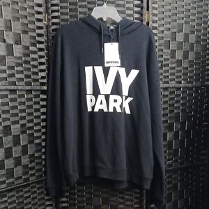 NWT Ivy Park Spell Out Black Hoodie SZ XL